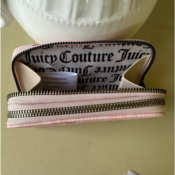NWT Juicy Couture Blush Girls Just Wanna Have Fun Double Zip Around Wallet - Picture 6 of 6